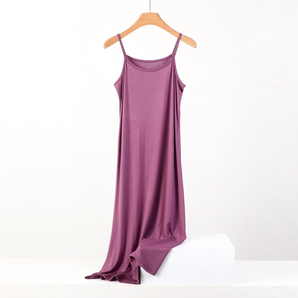 Платье-пижама-майка модал большого размера - Защита от просвечивания, Свободный крой KTB