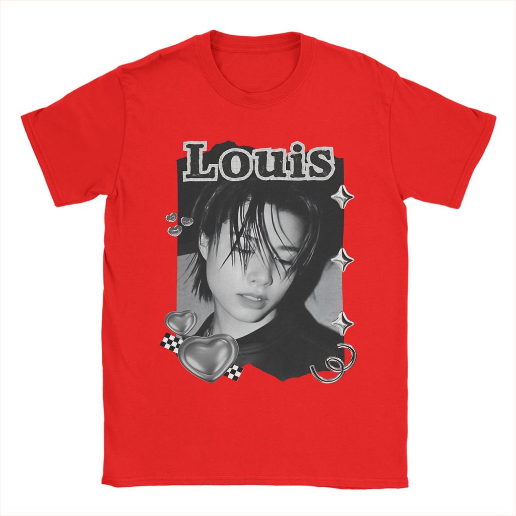 Unisex Lngshot Louis Rising KPop HipHop T Shirt Pure Cotton Clothing Cool Short Sleeve O Neck Tees 4XL 5XL TShirt