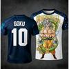 2026 Лето Dragon Ball Goku Shenron 3D Печать Футболка Мужская Дышащая Спортивная Оверсайз Повседневная С коротким рукавом Y2k