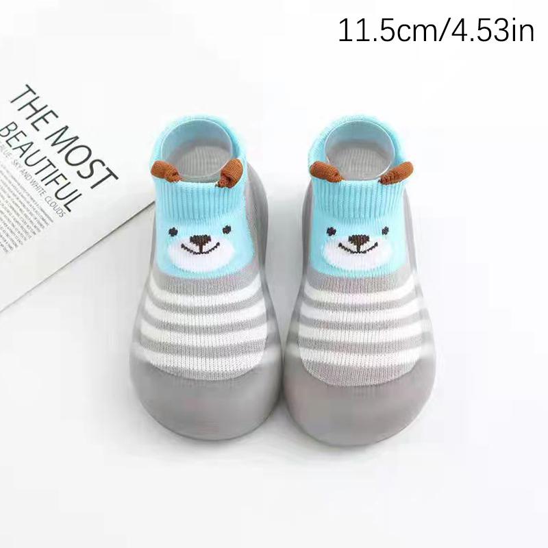 Мягкая детская обувь для малышей, детские туфли, носки-тапочки, детская обувь с рисунком, нескользящая резиновая подошва, детские туфли, мягкие вязаные