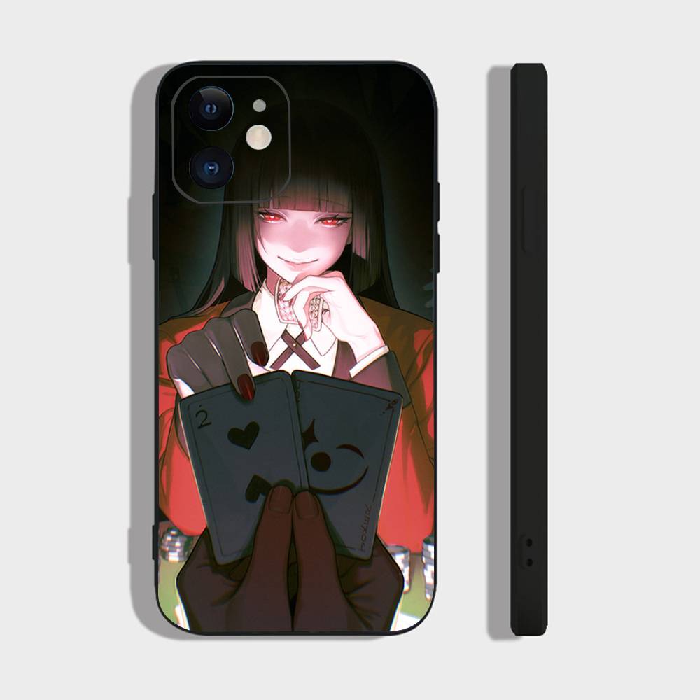 Чехол для телефона K-Kakegurui из аниме для IPhone 17 Air 16 15 14 13 Pro Max 11 12 Черный Силиконовый Чехол