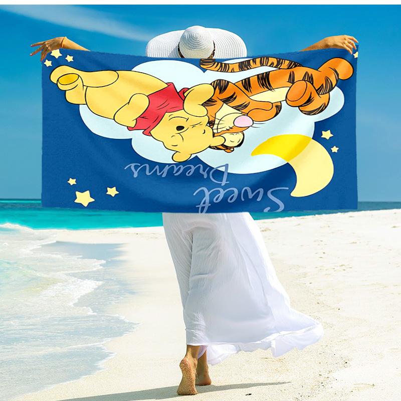 1pc Tiger Piglet Adventure beach towel,quick drying absorbent beach towel,outdoor sports swimming beach towel,Soft and comfortable Y7187