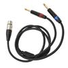 Y Splitter Dual 6.35mm Male to XLR Female Dual 1/4 Inch to XLR Cable  Audio Recording