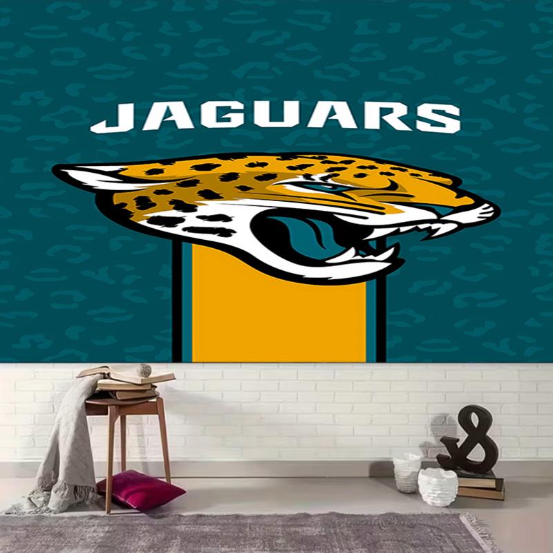 1 шт. Гобелен с логотипом Jacksonville Jaguars, Декор для гостиной, спальни, офиса, вечеринки, Идеальный праздничный подарок
