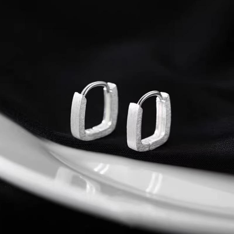 Серьги-кольца из стерлингового серебра 925 пробы: 2025 Современный Нишевый Дизайн - Элегантный и Роскошный для Женщин