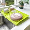 Kitchen Dish Drainer Rack with Drainage System Fast Drying Space-Saving Design Drain Tray Cutlery Bowls Supply