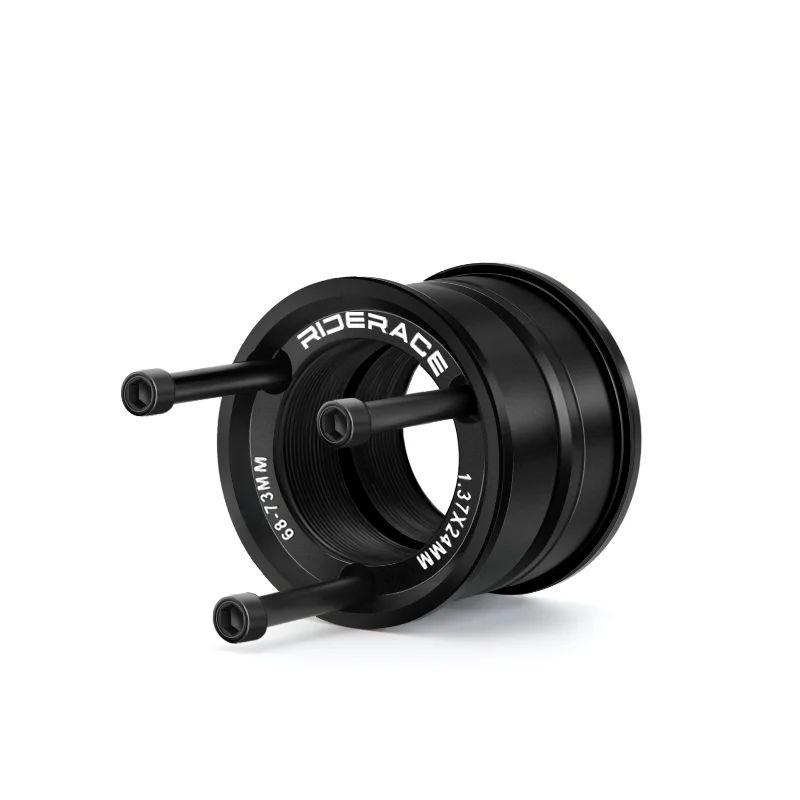 Комплект для переоборудования каретки велосипеда RIDERACE с американского на европейский размер 24 мм BB BB68/73, адаптер для шатунов велосипеда BMX, черный