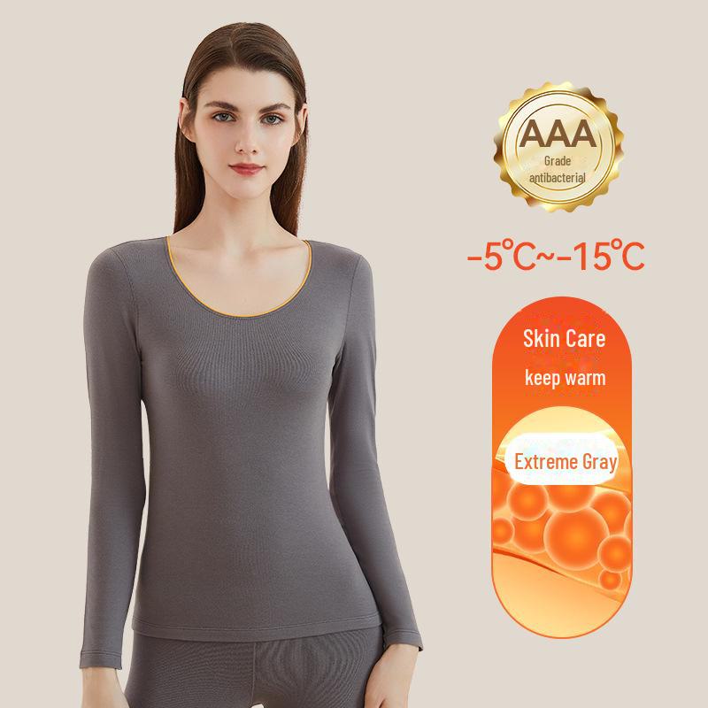 Aoweizi Бесшовная термосамосогревающаяся зимняя рубашка - Большой размер Базовый слой для ухода за кожей