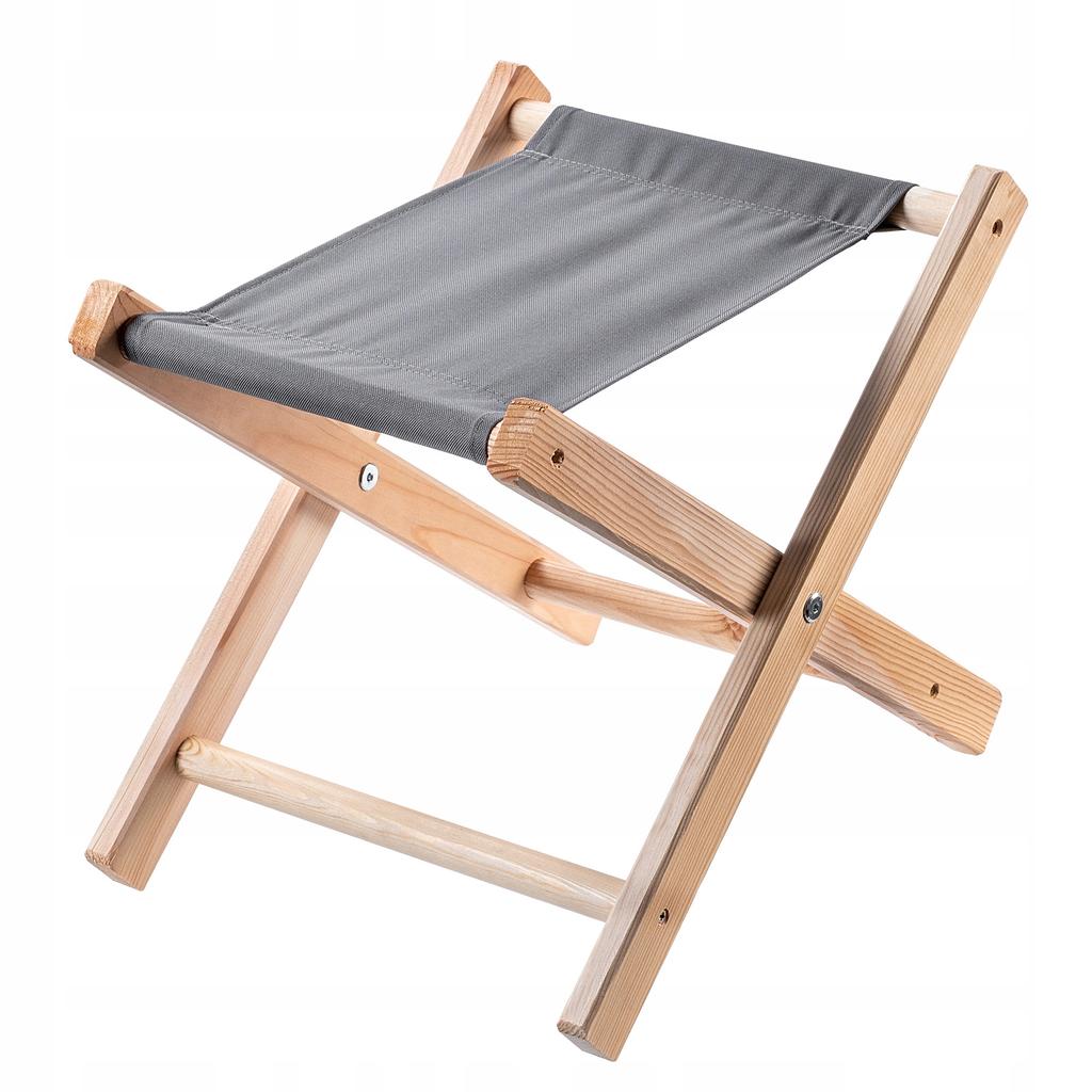 KADAX Табурет Складной Деревянный Стул 40x31см Садовый Для Сада Дома Сиденье