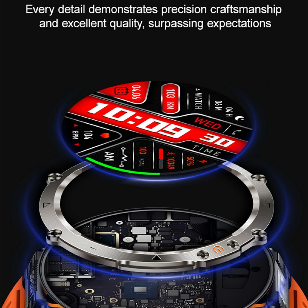 HT30 Силиконовый ремешок 1,7-дюймовые умные часы Мониторинг здоровья Компас Спортивные часы