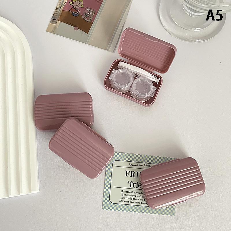 Портативная коробка для контактных линз Candy Color для девочек, минималистичный набор для контактных линз