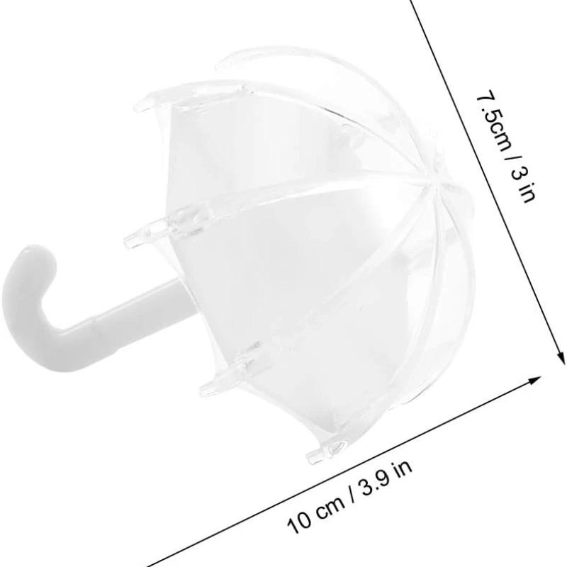 12 шт. Мини-пластиковый контейнер для конфет в форме зонтика для свадебных подарков на день рождения, вечеринок, украшений для детского душа, подарочных коробок для конфет