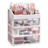 Transparent Cosmetic Storage Box Multi-layer Drawer Home Use Dustproof Storage Box Organizer Desktop Makeup Storage Container