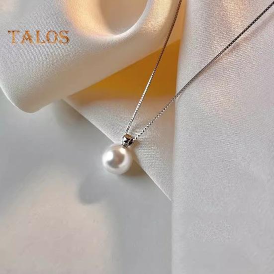 Women Necklace Faux Pearl Pendant Copper Snake Bone Chain Party Wedding Prom Clavicle Necklace Neck Jewelry