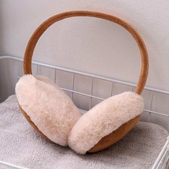 Женские зимние наушники, толстые плюшевые наушники для защиты ушей, ветрозащитные, регулируемая длина, складные, противоскользящие, для езды на работу, катания на лыжах, наушники с повязкой на голову