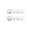 Car Metal Emblem Wiper Stickers Reflective Decor Decals For BMW E36 E64 E85 E60 F10 F30 F36 F32 F82 F83 F07 G01 G20 G21 X6 X5 X3