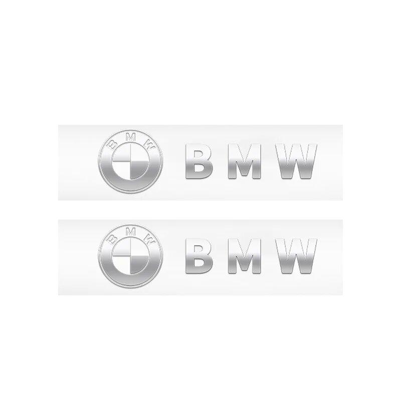 Car Metal Emblem Wiper Stickers Reflective Decor Decals For BMW E36 E64 E85 E60 F10 F30 F36 F32 F82 F83 F07 G01 G20 G21 X6 X5 X3