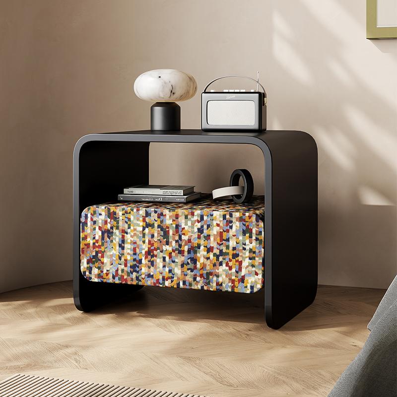 Bedroom Nightstands Small Sized Bedside Table Creative Rainbow Storage Cabinet Artistic Drawer Cabinets Civilian Furniture