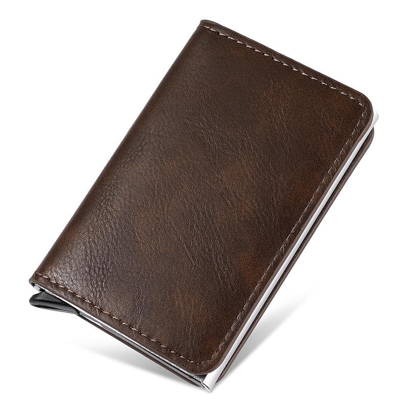 Всплывающий держатель для карт из углеродного волокна с блокировкой RFID