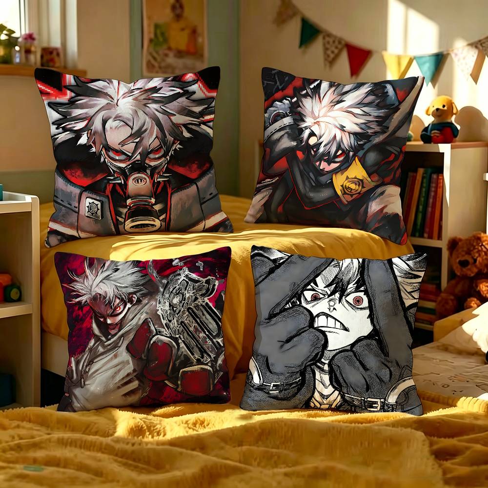 GGachiakuta Pillow Covers Cartoon Sofa Decorative Home Doublesided Printing Short Plush Cute Cushion Cover