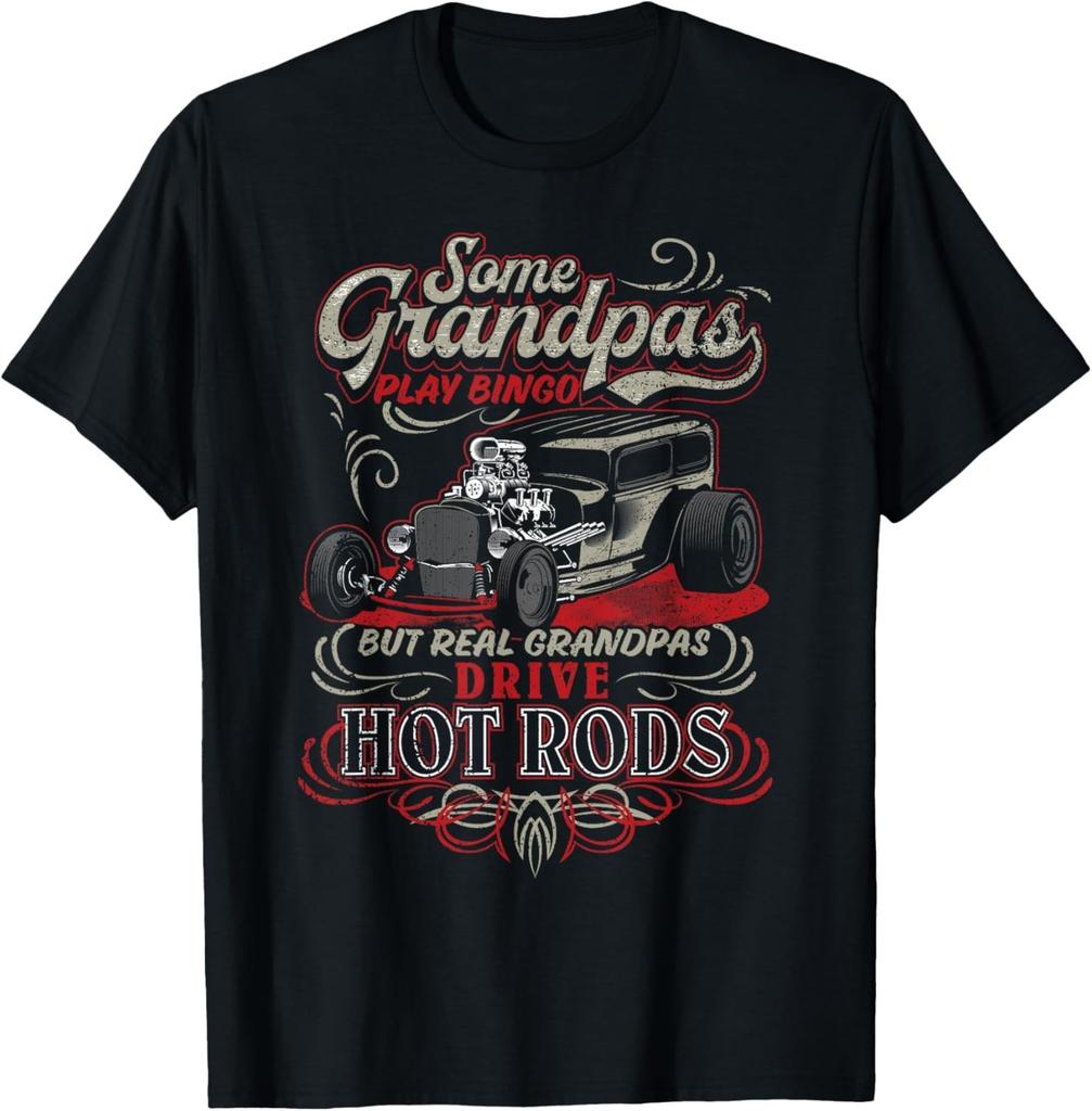 Vintage Hot Rod Grandpa Gift Unisex T-Shirt