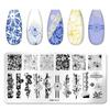 1Pc Stainless Steel Nail Art Template Nail Stamping Plate Manicure Tool Leaf Flower Butterfly Heart