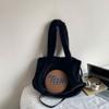 Plush Large Capacity Tote Bag Women's Shoulder Bag Commuter Underarm Bag