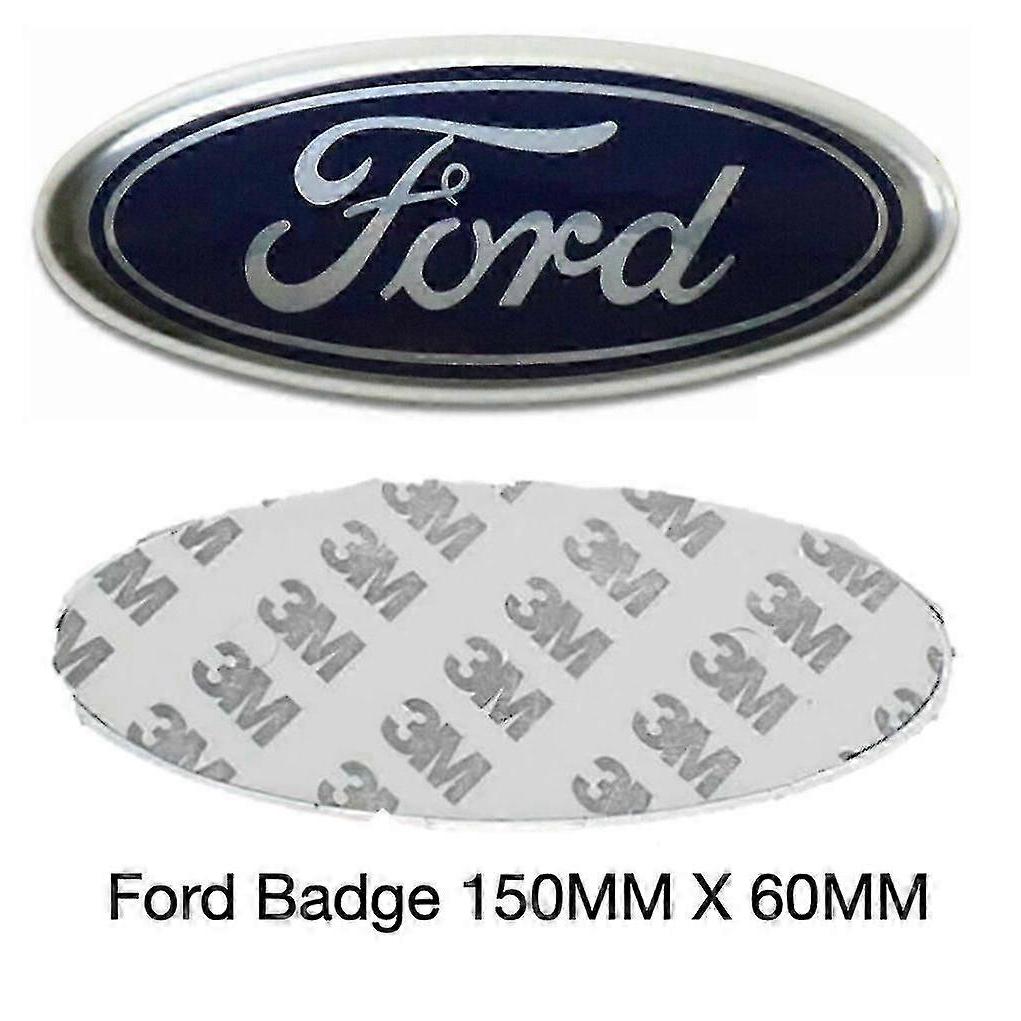 150mm X 60mm Ford Badge Emblem Blue/silver Front Rear Logo Mondeo Transit Focus