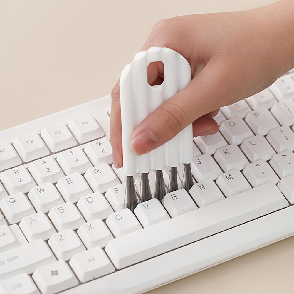 1pc Keyboard Cleaning Brush Bendable Cup Cover Groove Gap Brush