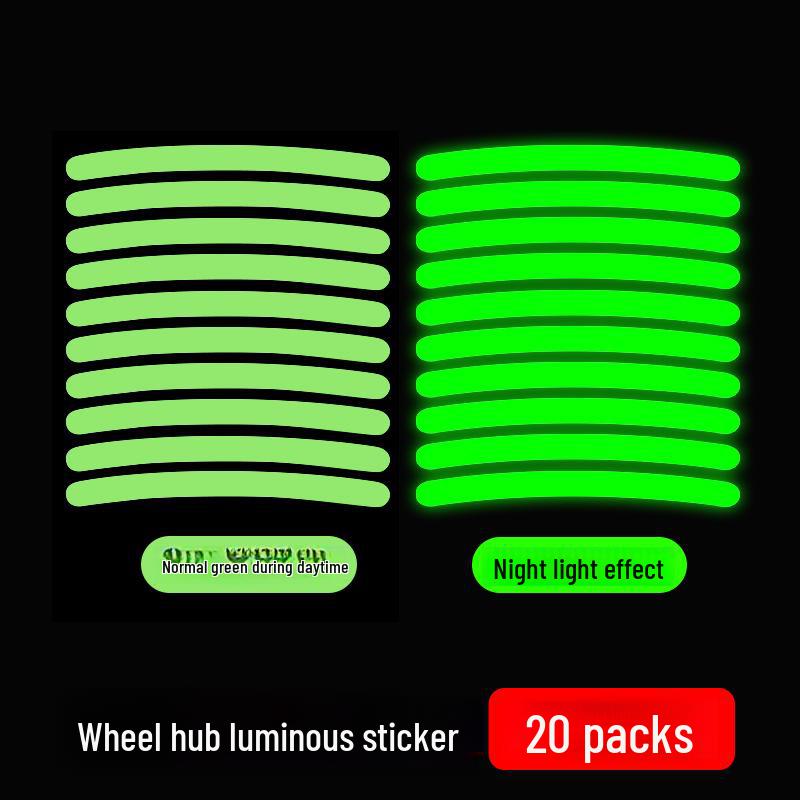 Reflective Tire Strips for Cars & Motorcycles - Decorative Wheel Stickers