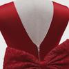 2024 European & American Flower Girl Backless Princess Dress with Bow