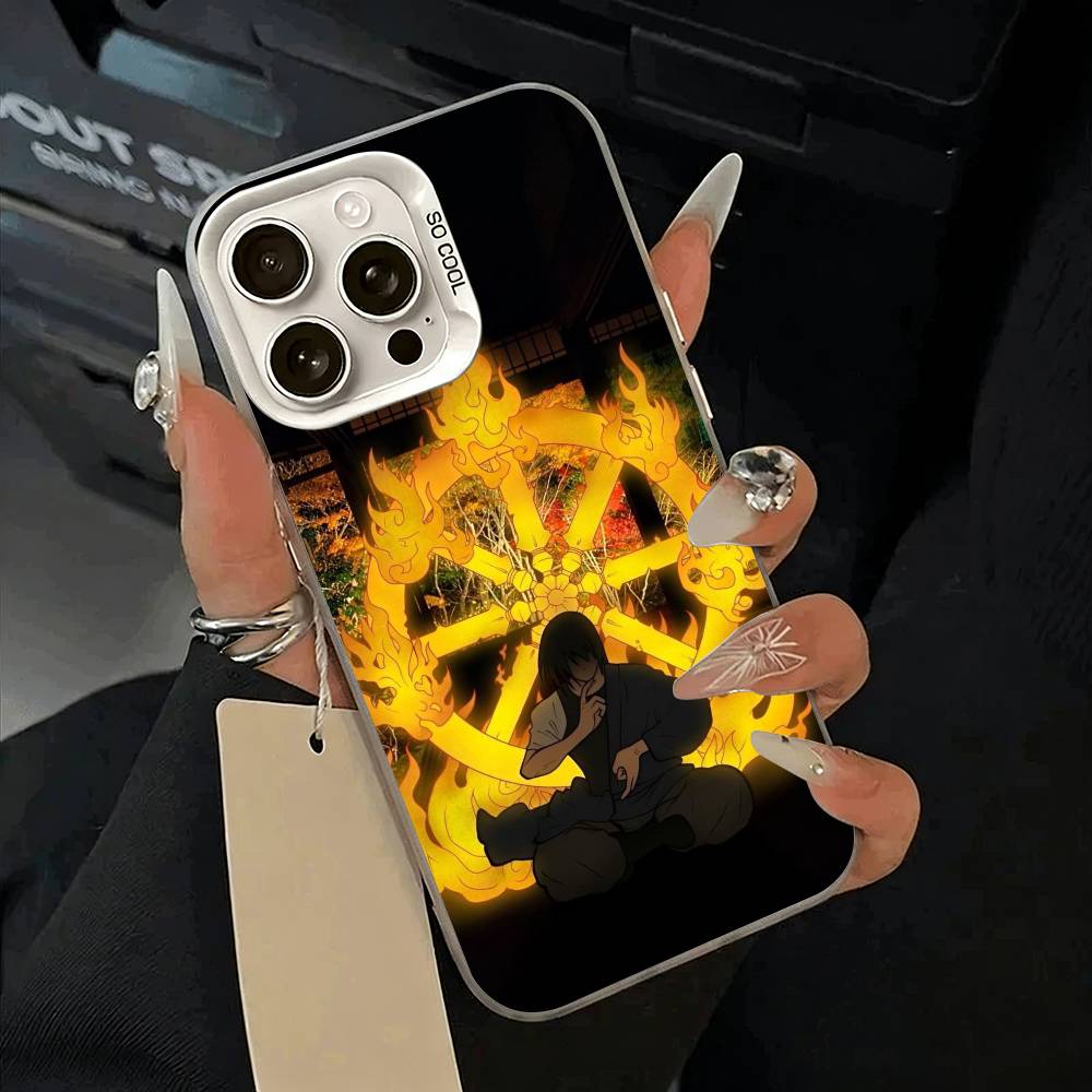 Аниме Сёнэн -Огонь- Сила Чехол для телефона Для iPhone 17,16,15,14,13,12,11 Plus,Pro Max,XS,белый серебристый чехол для телефона
