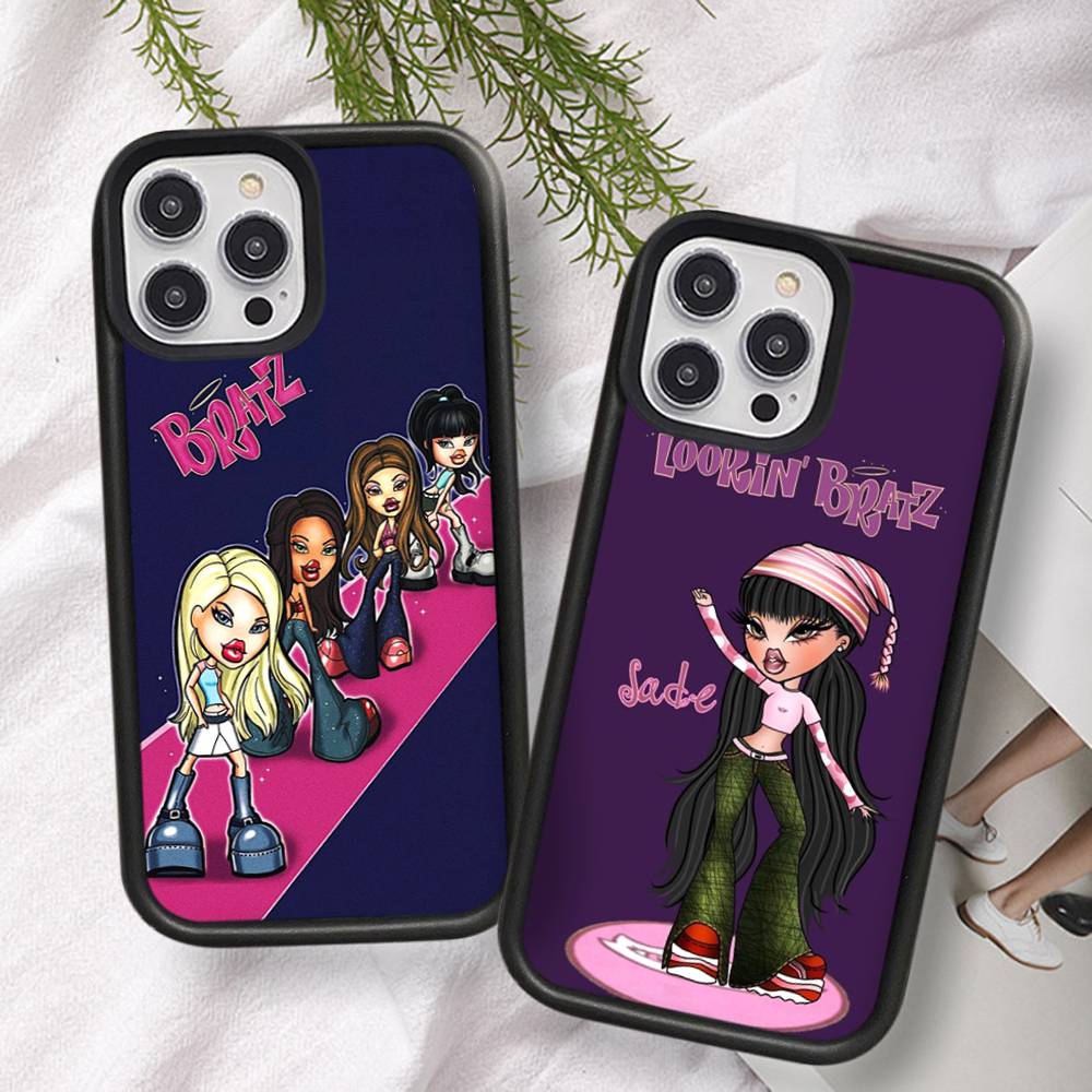 B-Bratzs For iPhone 17 16 15 14 13 12 11 Mini Pro Max Plus PC+TPU Back Phone Cover