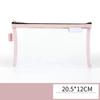 Large Capacity Simple Color Pencil Case Student Exam Series Hand Account Net Yarn Transparent Stationery Storage Supplies Bag