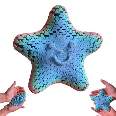 Сенсорный фиджет-звезда 3D-печатная шарнирная игрушка для снятия стресса, фиджет для концентрации, плавно двигающиеся сегменты, не требует сборки, игрушка для терапии рук