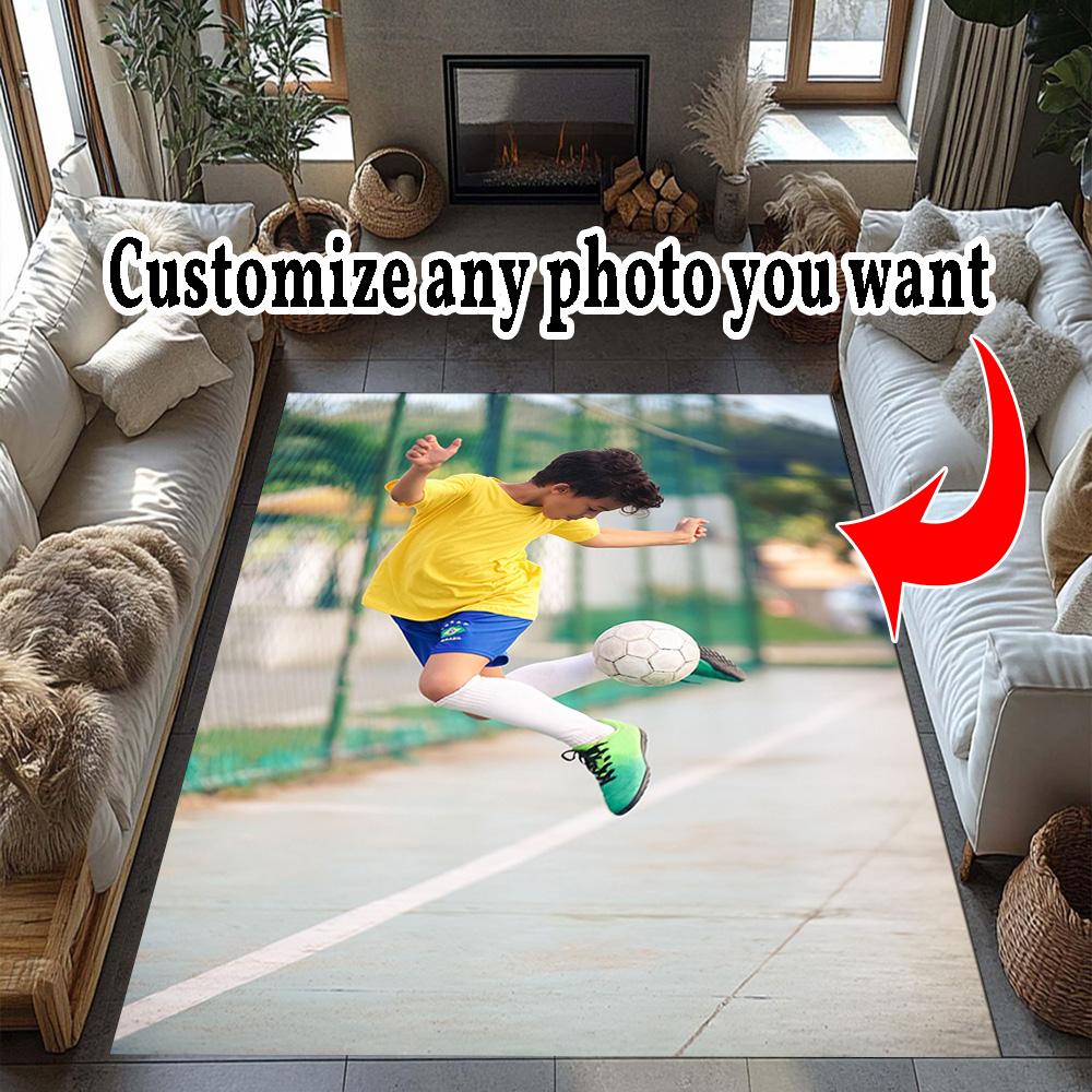 Customize Photos Customized image Floor Rug Office Rug Suitable for Hallway Decorate room Kitchen Dining Room Antislip Carpet Decorate Offices
