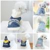 Pet Clothes Dog Cat Clothing Clothing Handsome Cute Rock Handsome Denim Collection Directly from the Manufacturer