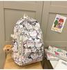 Capacity Large Backpack With Cartoon Cat Dog And Bear Print Designs Daily For