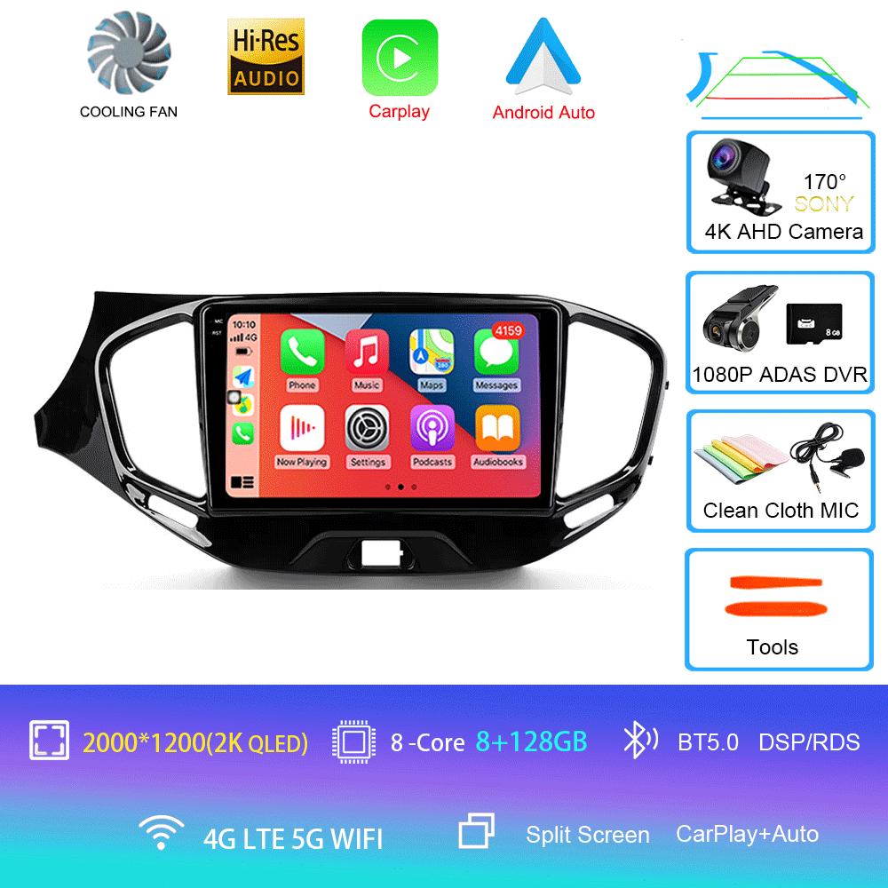 Android 14 для LADA Vesta Cross Sport 2015 2022 Автомобильный радиоприемник Мультимедиа Видеоплеер Навигация стерео Нет 2din 2 din