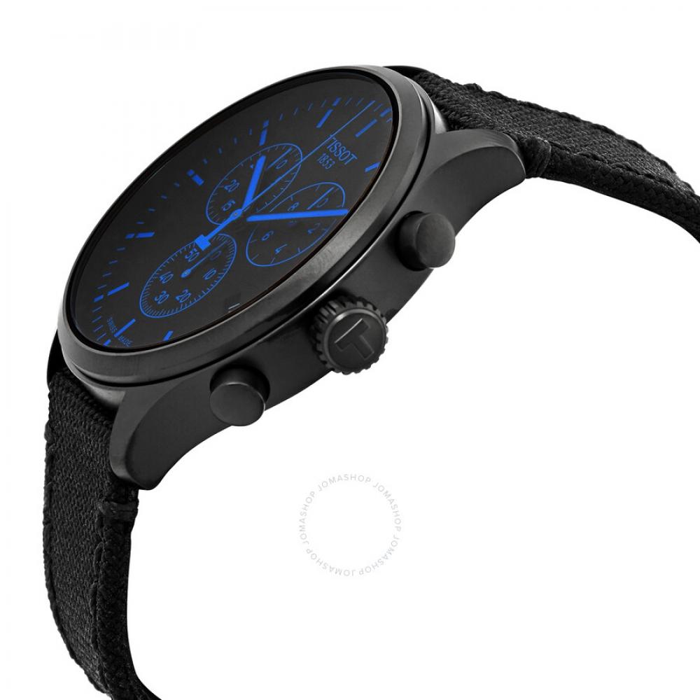 Tissot Мужские часы Tissot Chrono XL Chronograph с черным циферблатом, кварцевые T1166173705100