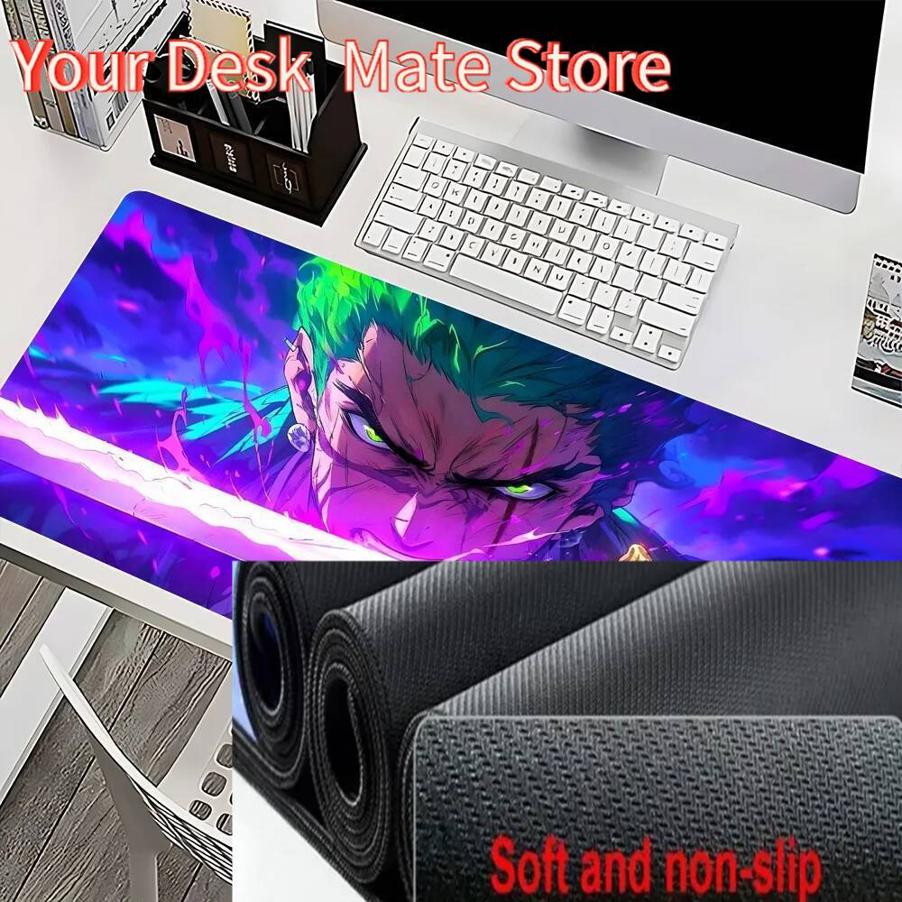 R-Roronoa Z-Zoro One Piece Mousepad Mause Pad Mouses Rug Office Accessories Desk Mat Mousepad Keyboard Gaming Pc Mats