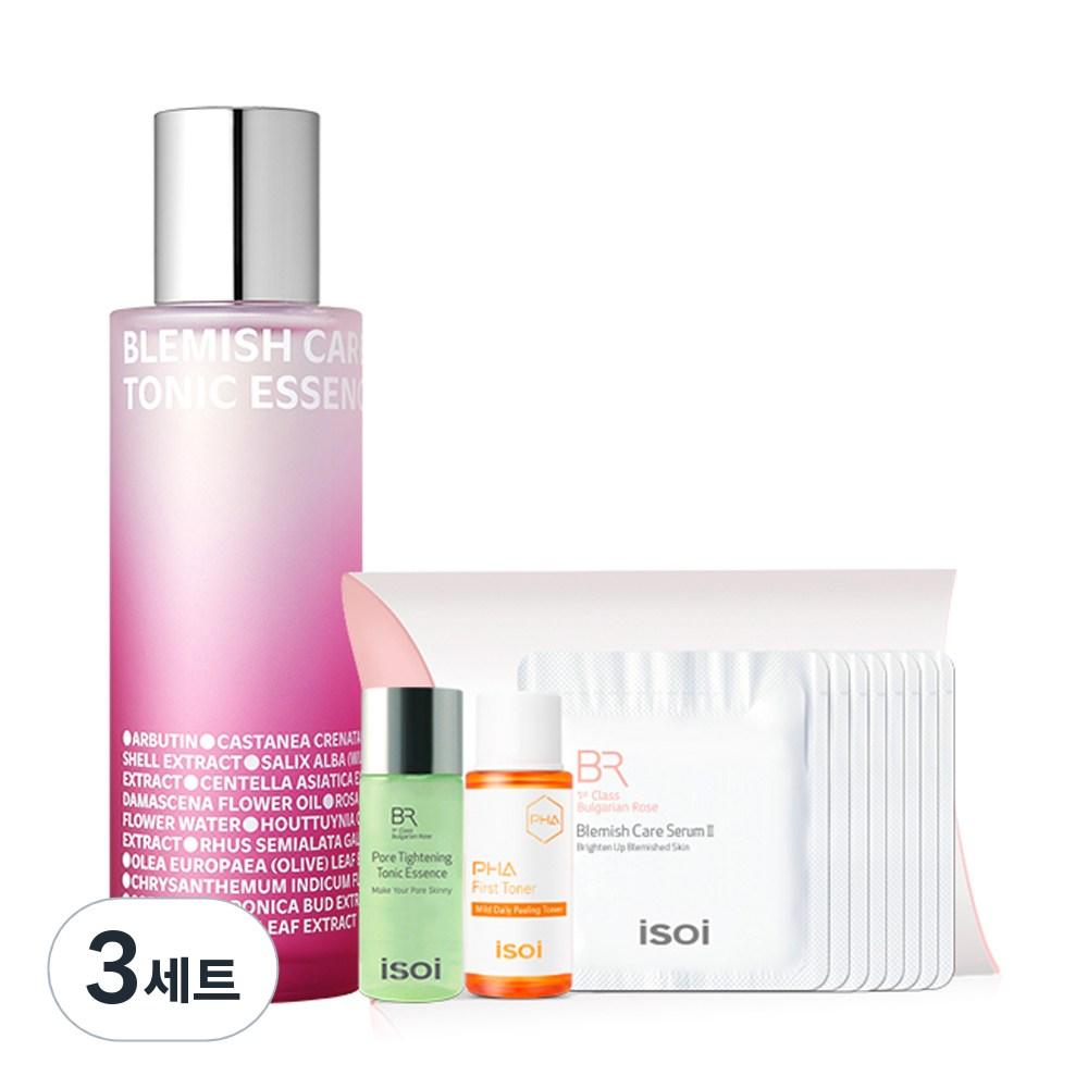 isoi Blemish Care Blemish Tonic Essence + Trial Kit of 6 Types, Random Delivery, 130ml, 3 Sets