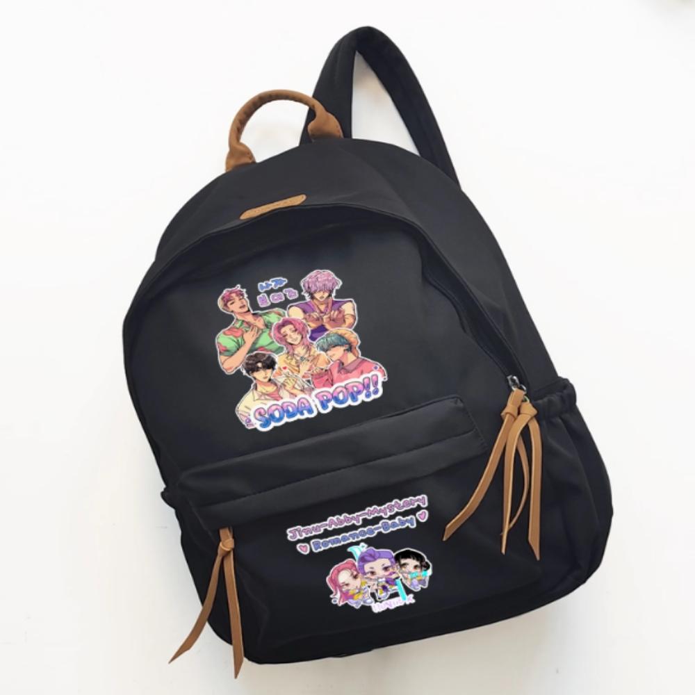 The Edgy Black Fandom Gear: SAJA BOYZ & HUNTRIX Cosplay Backpack / Messenger Bag