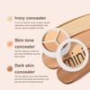 3 Colors Concealer Palette Natural Spot Dark Circle Acne Full Coverage Long Lasting Moisturizing Matte Finish Foundation Cream