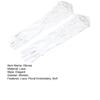 1 Pair Women Prom Gloves See-through Lace Flower Pattern Five Fingers Opera Performances Bride Wedding Photo Prop Arm Cuffs