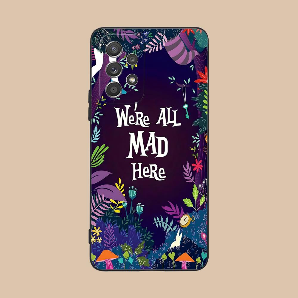 Чехол для телефона 'Кот Чешир' для Samsung Galaxy A73 72 71 70 56 55 54 53 52 36 35 34 23 16 15 5G Цветная Печать Смартфон Красивый