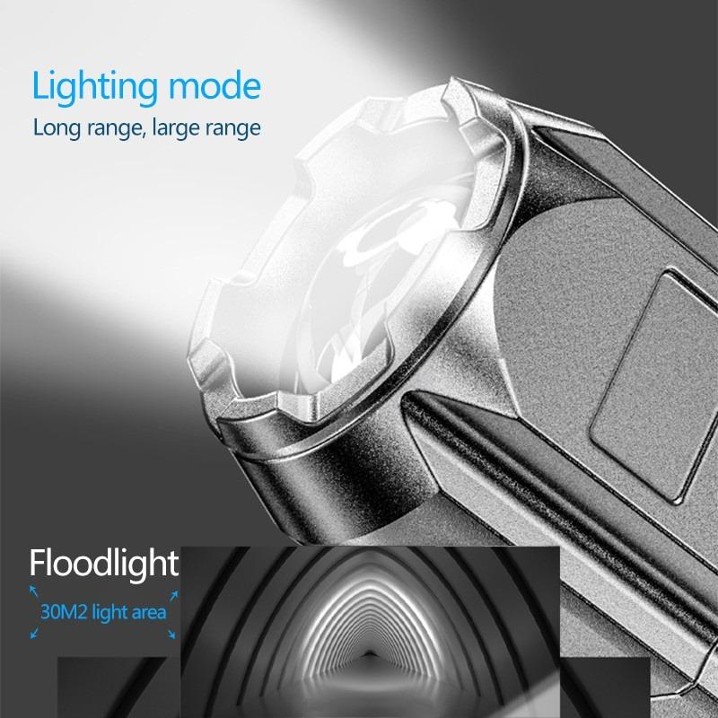 LED Flashlight Strong Light USB Rechargeable Waterproof  Zoom Emergency Lights For Outdoor Camping Fishing Work Lighting Lamp