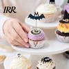Halloween Dessert Table Decor 8 Pcs Bat Cupcake Toppers, Black Cake Cute Shaped Topper Picks for Halloween, Baby Shower, Birthday Party Decoration