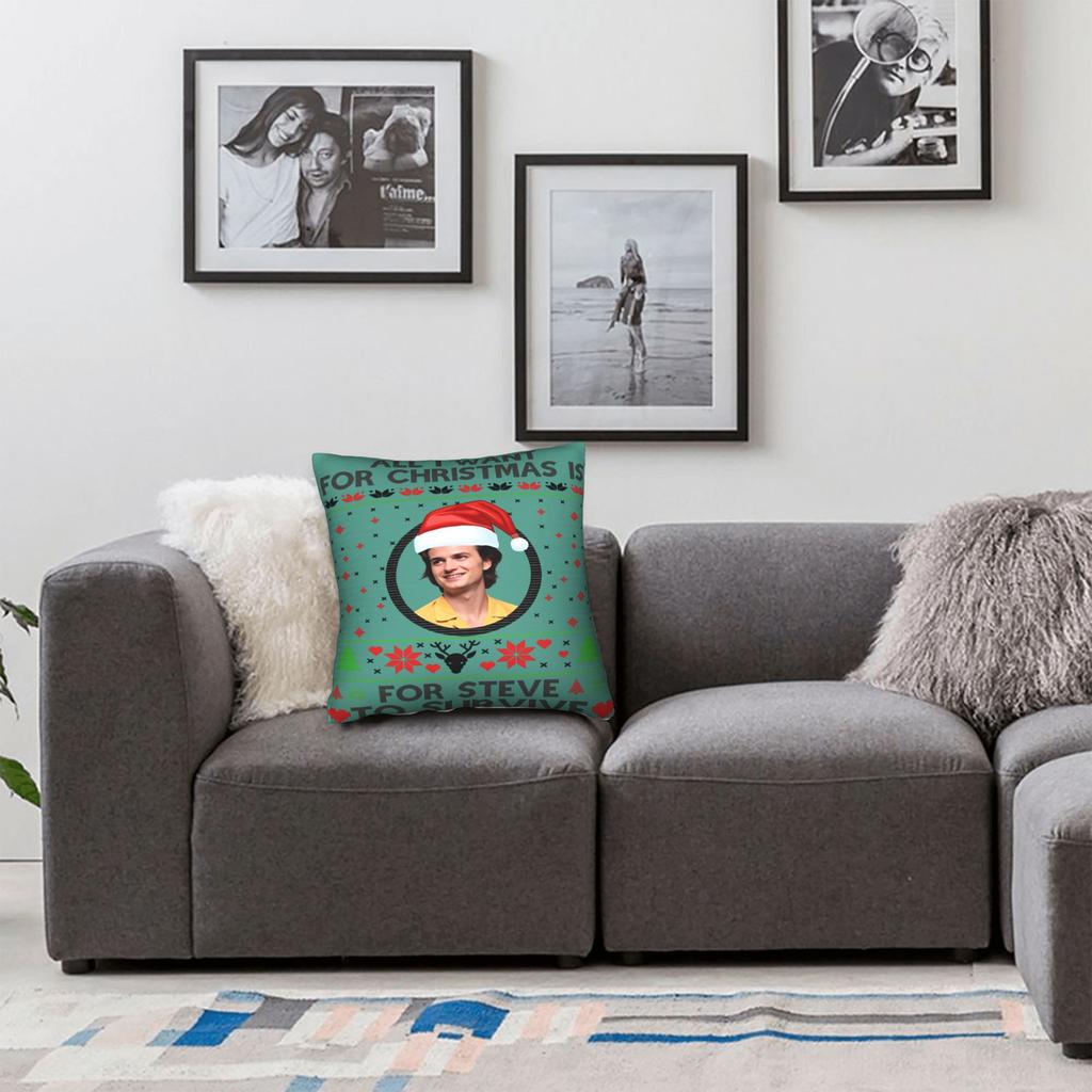 Steve Harrington Pillow Case Retro Trendy Pillow Cover Print Pillowcases For Couch Sofa Bedroom