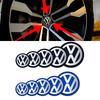 For Volkswagen VW 4Pcs Car Wheel Center Hub Caps Wheel Cover Sticker Badge For Volkswagen GTI Golf Polo 6 7 Passat VW CC Tiguan T-ROC Jetta TaigoNO3 
